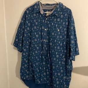 Brand new never worn Free Planet short sleeve button down